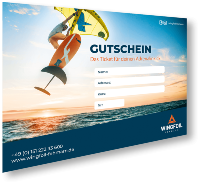 Gutschein Wingsurf Fehmarn