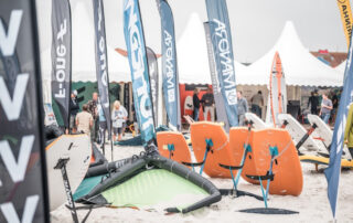 Erstes Deutsches Wingfoil Event in Kiel. Wingfoiler aus dem Norden