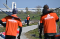 3 Schüler von Wingfoil Fehmarn mit dem SUP Downwindboard