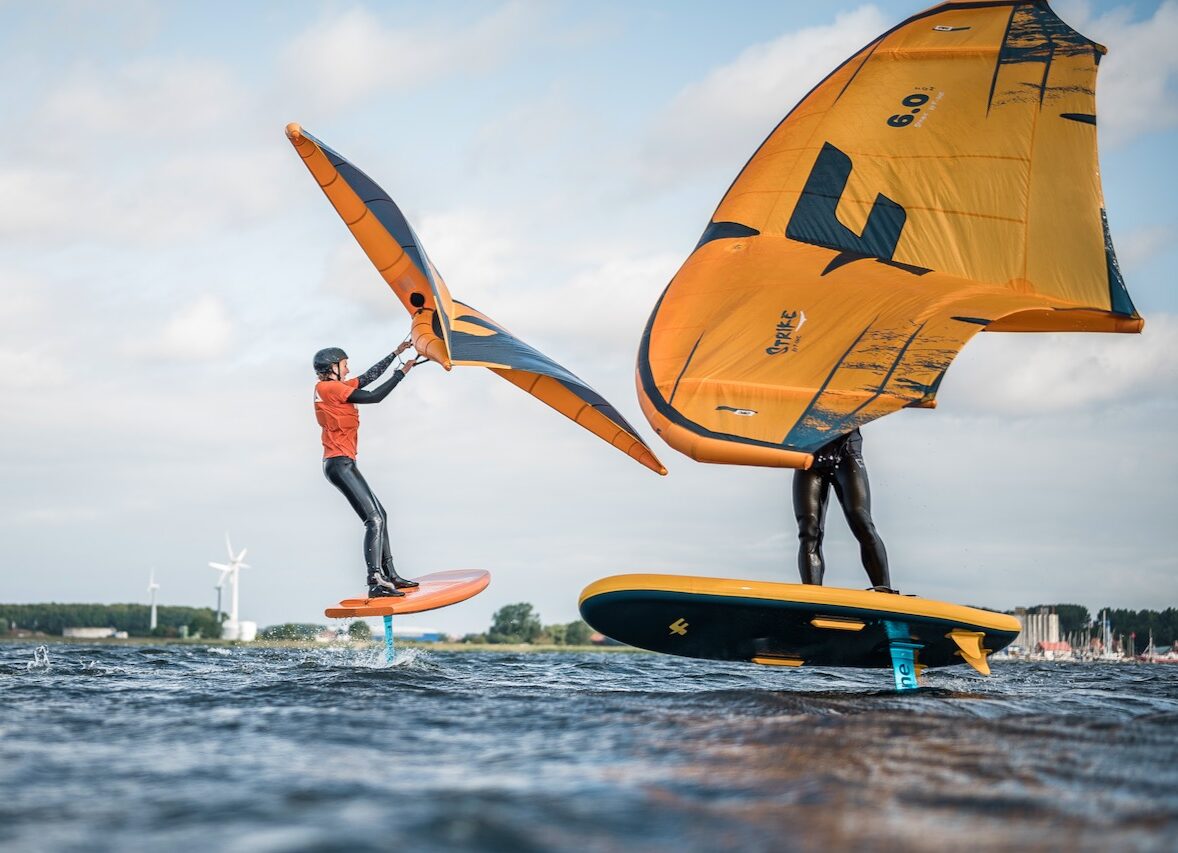 Wingfoiler auf Fehmarn