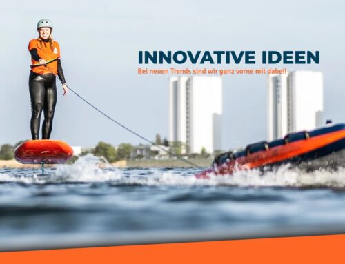 Innovation bei der Wingfoil Schulung: Weltneuheit Foiltraining mit Tow Boogie